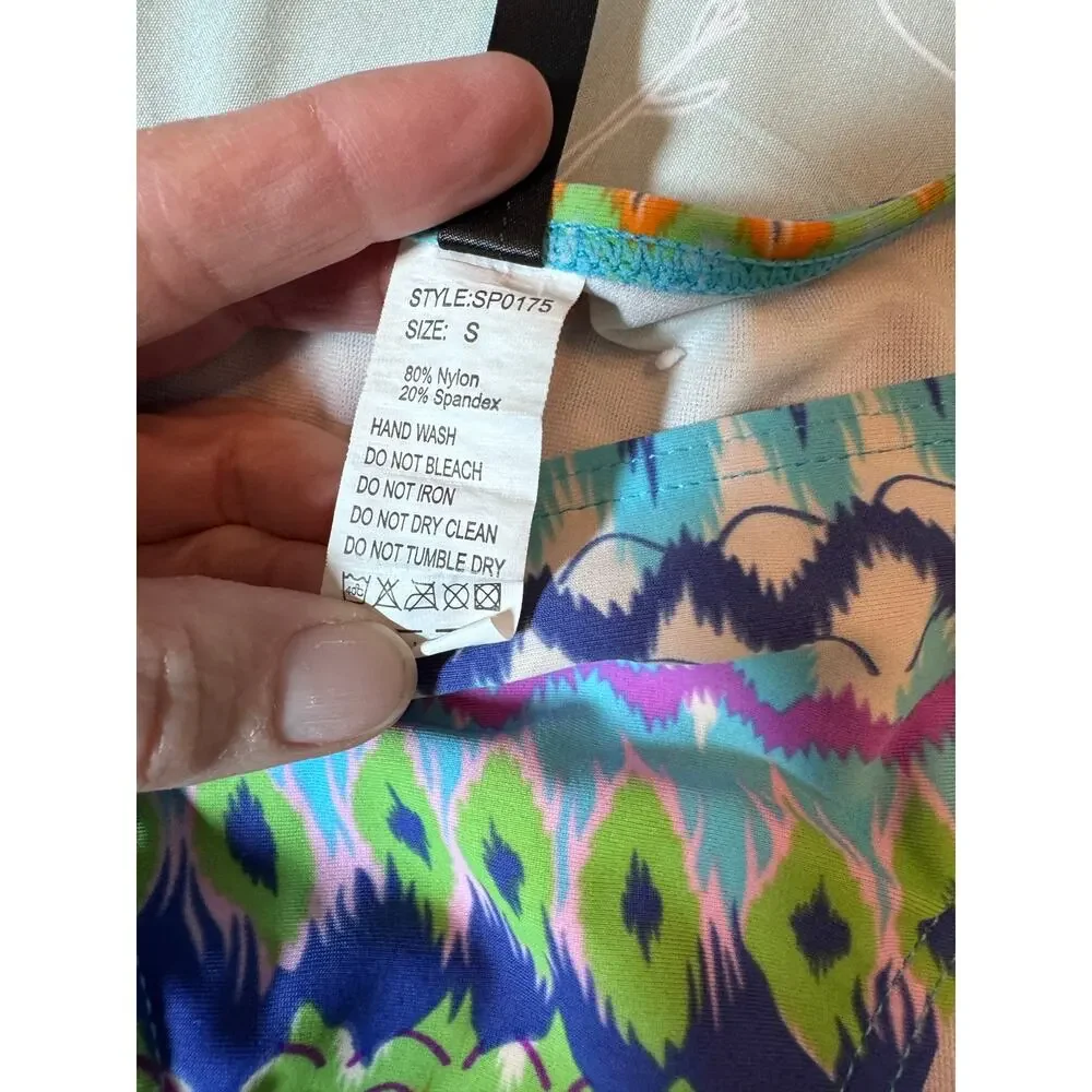 Small Tribal Bikini with tie top and bottom